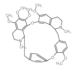 皱唐松草宁碱 结构式