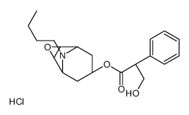 N-丁基去甲东莨菪碱盐酸盐 结构式