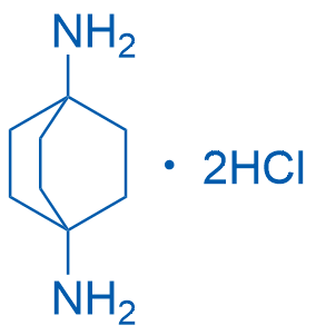 双环[2.2.2]辛烷-1,4-二胺二盐酸盐 结构式