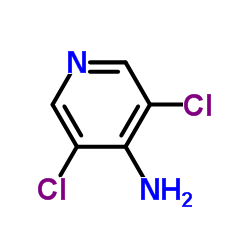 3,5-二氯-4-氨基吡啶 结构式