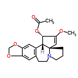 乙酰三尖杉碱 结构式