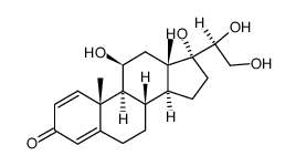 20(S)-羟基泼尼松龙 结构式