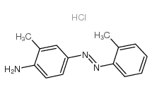 4-氨基-2,3-二甲基偶氮苯盐酸盐 结构式