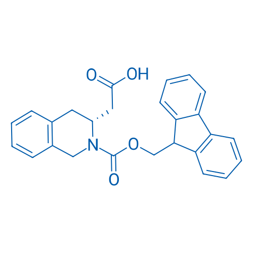 Fmoc-(R)-1,2,3,4-四氢异喹啉-3-乙酸 结构式