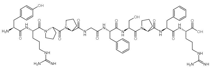 酪氨酰-缓激肽 结构式