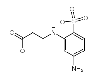 2-β-羧乙基氨基-4-氨基苯磺酸 结构式