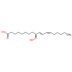 13(S)-氢过氧化十八烷-9Z,11E-二烯酸 结构式