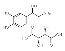 (±)-去甲肾上腺素 (+)-酒石酸氢盐 结构式