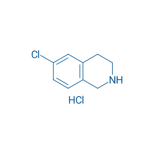 6-氯-1,2,3,4-四氢异喹啉盐酸盐 结构式