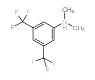 3,5-二(三氟甲基)苯基二甲基硅烷 结构式