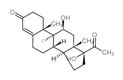 氟孕酮 结构式