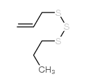 2-烯丙基丙基三硫化物 结构式