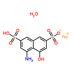 4-氨基-5-羟基-2,7-萘二磺酸单钠盐水合物 结构式