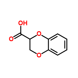 1,4-苯并二噁烷-2-羧酸 结构式