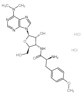 嘌呤霉素二盐酸盐水合物 结构式