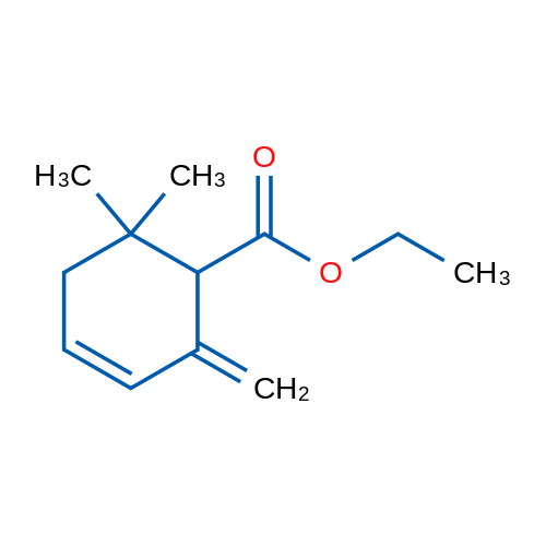 6,6-二甲基-2-亚甲基环己-3-烯羧酸乙酯 结构式