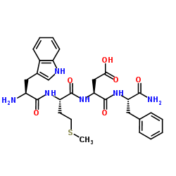 色氨酰-甲硫氨酰-天冬氨酰-苯丙氨酰胺 结构式