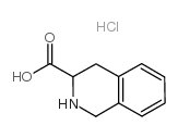 1,2,3,4-四氢异喹啉-3-羧酸盐酸 结构式