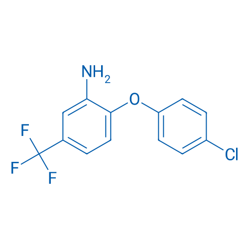 2-(4-氯苯氧基)-5-(三氟甲基)苯胺 结构式
