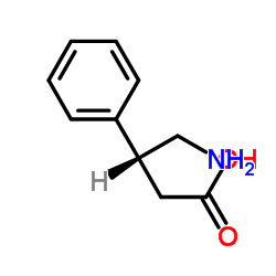 (R)-4-氨基-3-苯基丁酸 结构式