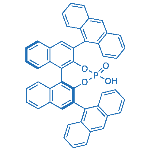 S-3,3’-双(9-蒽基)-1,1’-联萘酚膦酸酯 结构式