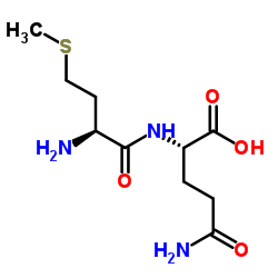 H-甲硫氨酰-L-谷氨酰胺 结构式