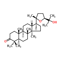 (24S)-20,24-环氧-25-羟基达玛树脂-3-酮 结构式