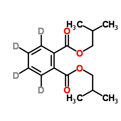 邻苯二甲酸二异丁酯-3,4,5,6-d₄ 结构式