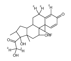 地塞米松-d5 结构式
