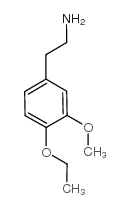 4-乙氧基-3-甲氧基苯乙胺 结构式