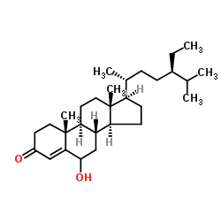 6β-羟基豆甾-4-烯-3-酮 结构式