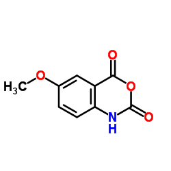 5-甲氧基靛红酸酐 结构式