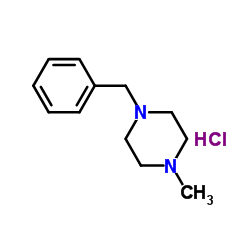 1-苄基-4-甲基哌嗪盐酸盐 结构式