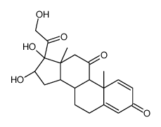 16α,17,21-三羟基-孕甾-1,4-二烯-3,11,20-三酮 结构式