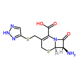 7-氨基-3-(1,2,3-三唑-4-硫代)甲基-头孢环-4-羧酸 结构式