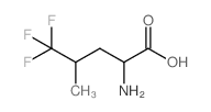 5,5,5-三氟-DL-亮氨酸 结构式