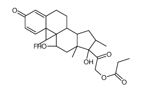 地塞米松21-丙酸酯 结构式