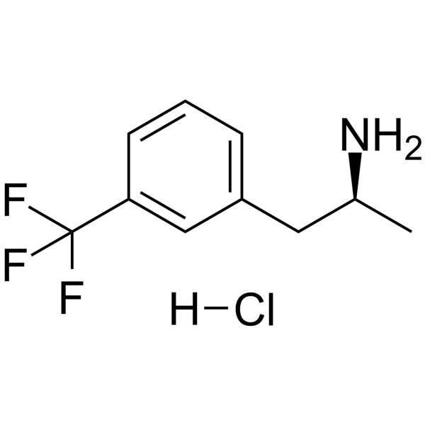 (+)-Norfenfluramine hydrochloride 结构式
