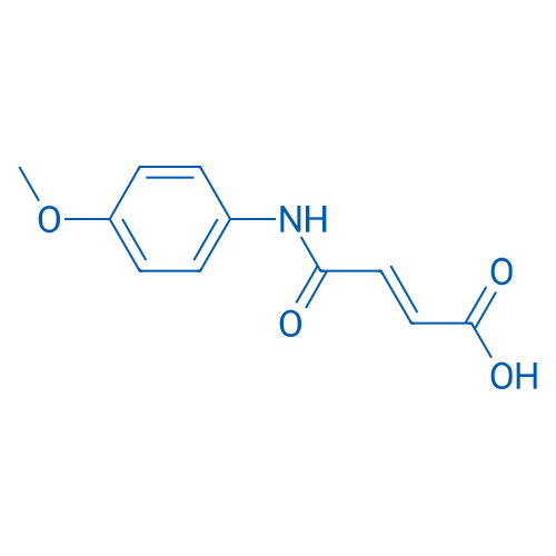 4-(4-甲氧基苯胺)-4-氧丁-2-烯酸 结构式