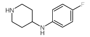 N-(4-Fluorophenyl)piperidin-4-amine 结构式