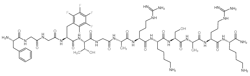 [(pF)Phe4]Nociceptin(1-13)NH2 结构式