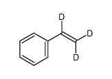 苯乙烯-α, β, β-d3 结构式