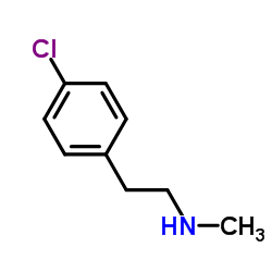 N-甲基-4-氯苯乙胺 结构式