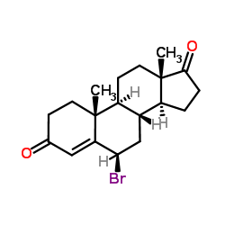 6β-溴雄烯二酮 结构式