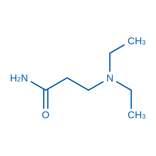 3-(二乙基氨基)丙酰胺 结构式
