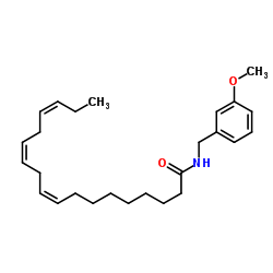 N-间氧基苄基-亚麻酸酰胺 结构式