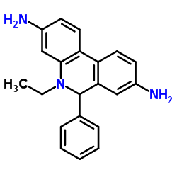 5,6-二氢-3,8-二氨基-5-乙基-6-苯基菲啶 结构式
