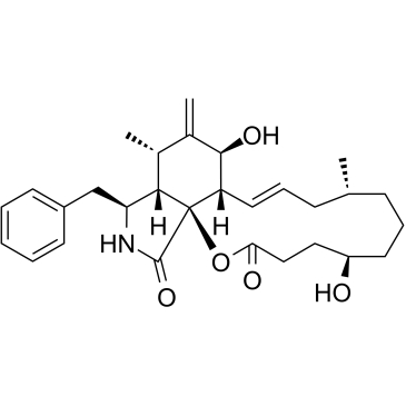 二氢细胞松弛素B 结构式