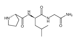 D-亮氨酸2]促黑素细胞激素释放抑制因子 结构式
