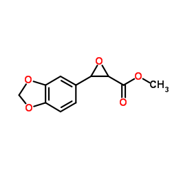 3-苯并[1,3]二氧代l-5-基-环氧乙烷羧酸甲酯 结构式